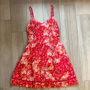 Aeropostale Red Floral Sundress - Women’s Small